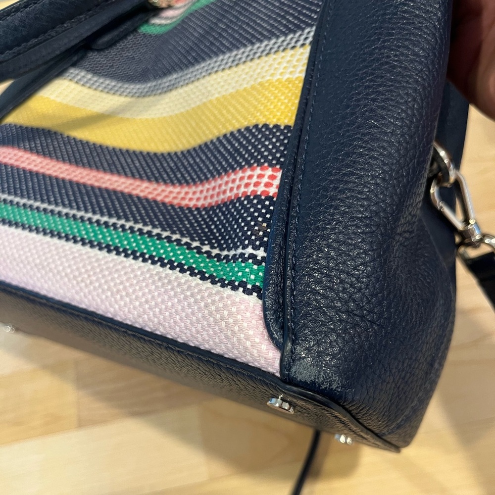 Navy Multi-Stripe Tote Bag - Women - Picture 10 of 12